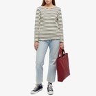 Armor-Lux Women's Long Sleeve Marinere T-Shirt in Nature/Sycamore
