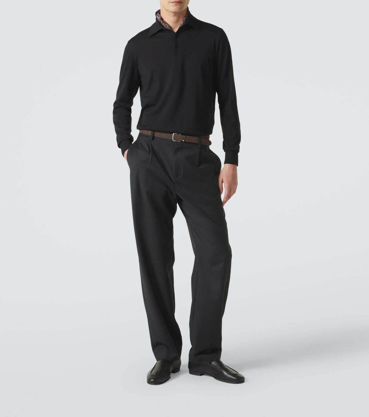 Agnona Wool polo sweater