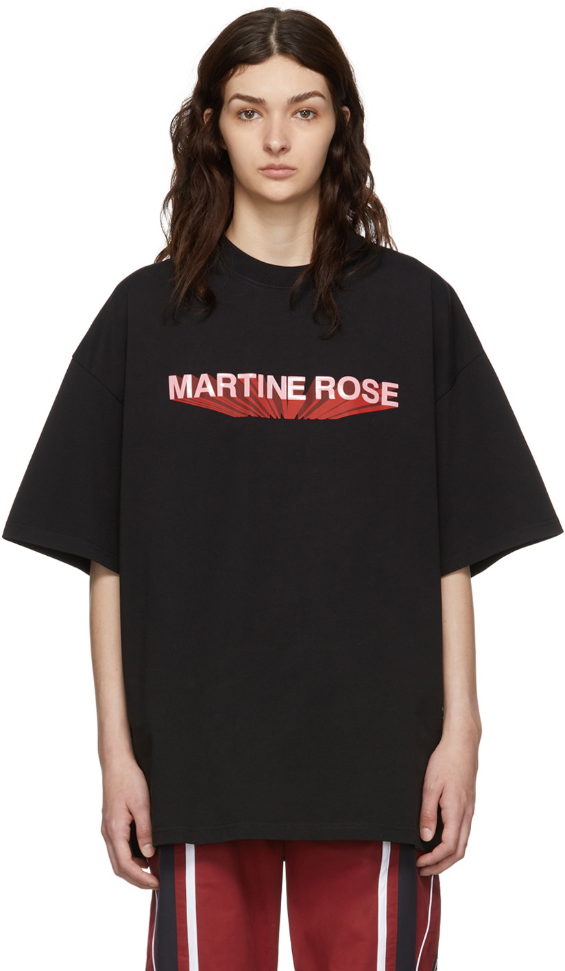 Martine Rose Black Cotton T-Shirt Martine Rose