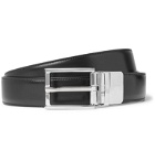 Dunhill - 3cm Black Leather Belt - Black