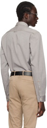 BOSS Khaki Button-Down Shirt