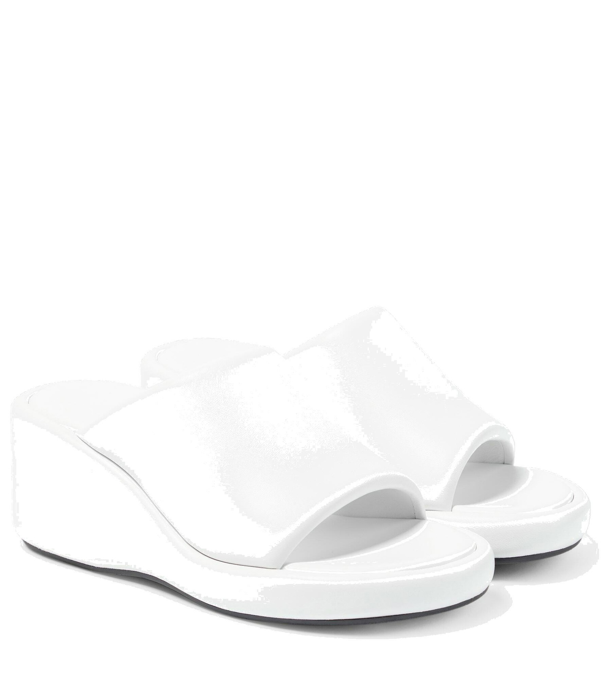 Balenciaga - Rise leather wedge sandals Balenciaga