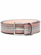 PAUL SMITH - Striped Leather Belt