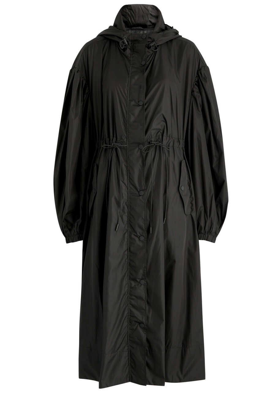 Parka Collection Simone Rocha Simone Rocha Hooded Nylon Parka Black Simone Rocha