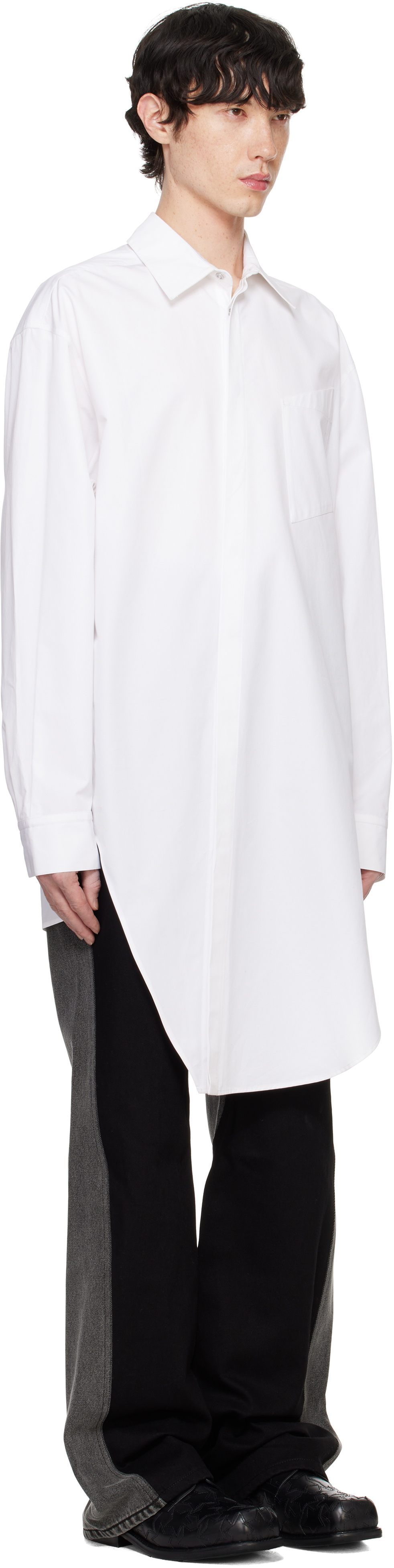 Mugler White Knot Shirt
