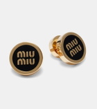 Miu Miu Logo stud earrings
