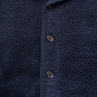 Universal Works Men's Mountain Fleece Lancaster Jacket in Navy