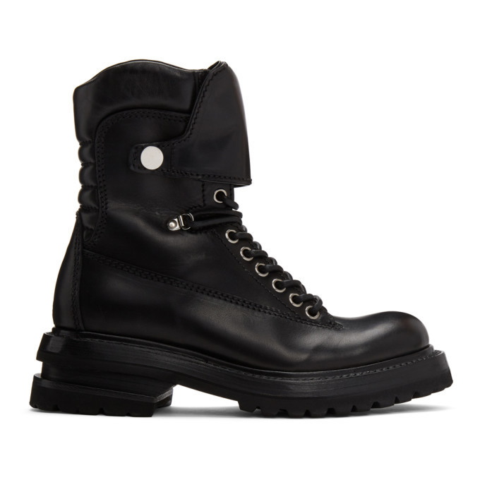 Photo: ADYAR SSENSE Exclusive Black Lace-Up Boots
