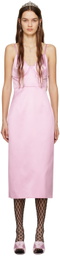 Gucci Pink Duchesse Midi Dress