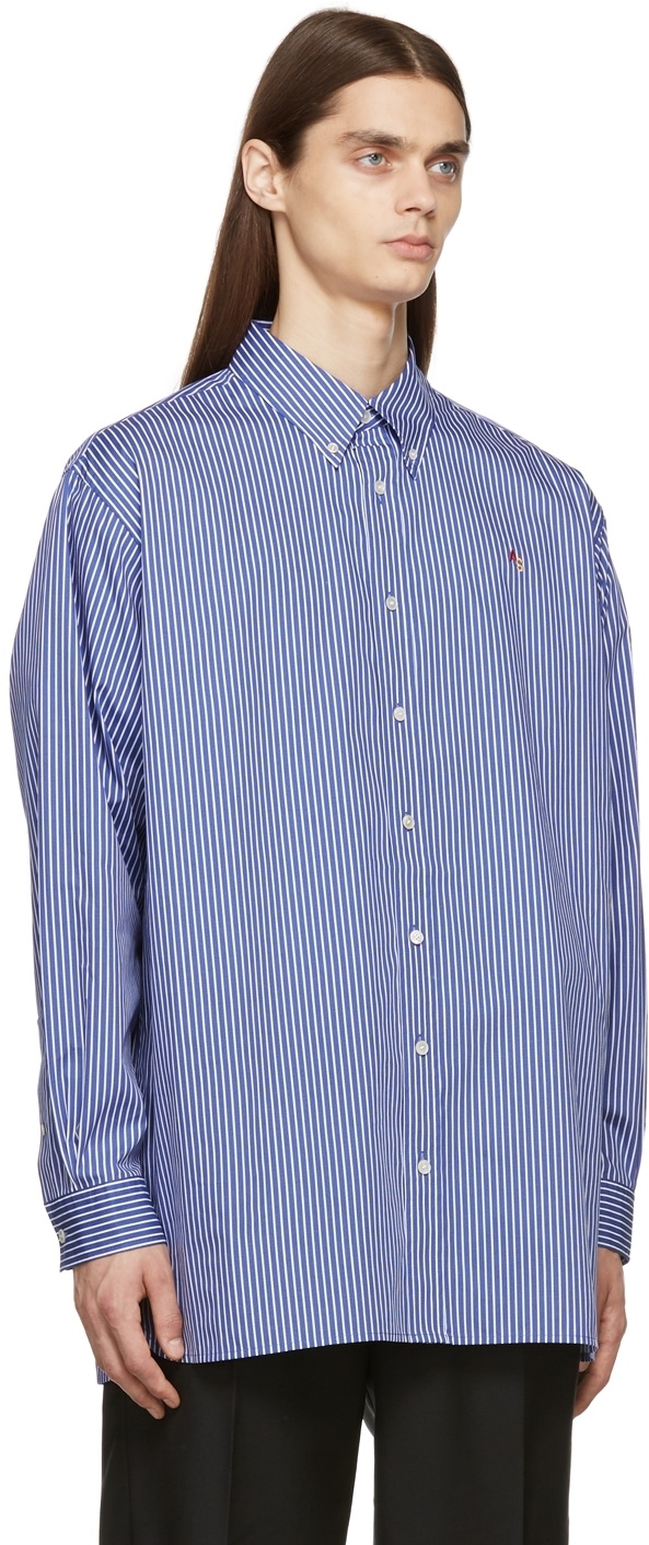 Acne Studios Blue & White Striped Shirt Acne Studios