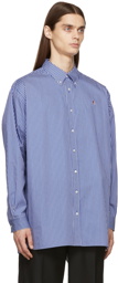 Acne Studios Blue & White Striped Shirt