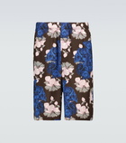 Undercover - Floral and skull printed shorts