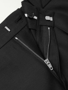 LOEWE - Straight-Leg Wool and Silk-Blend Tuxedo Trousers - Black