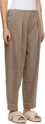 Deiji Studios Taupe 'The Drawcord' Lounge Pants
