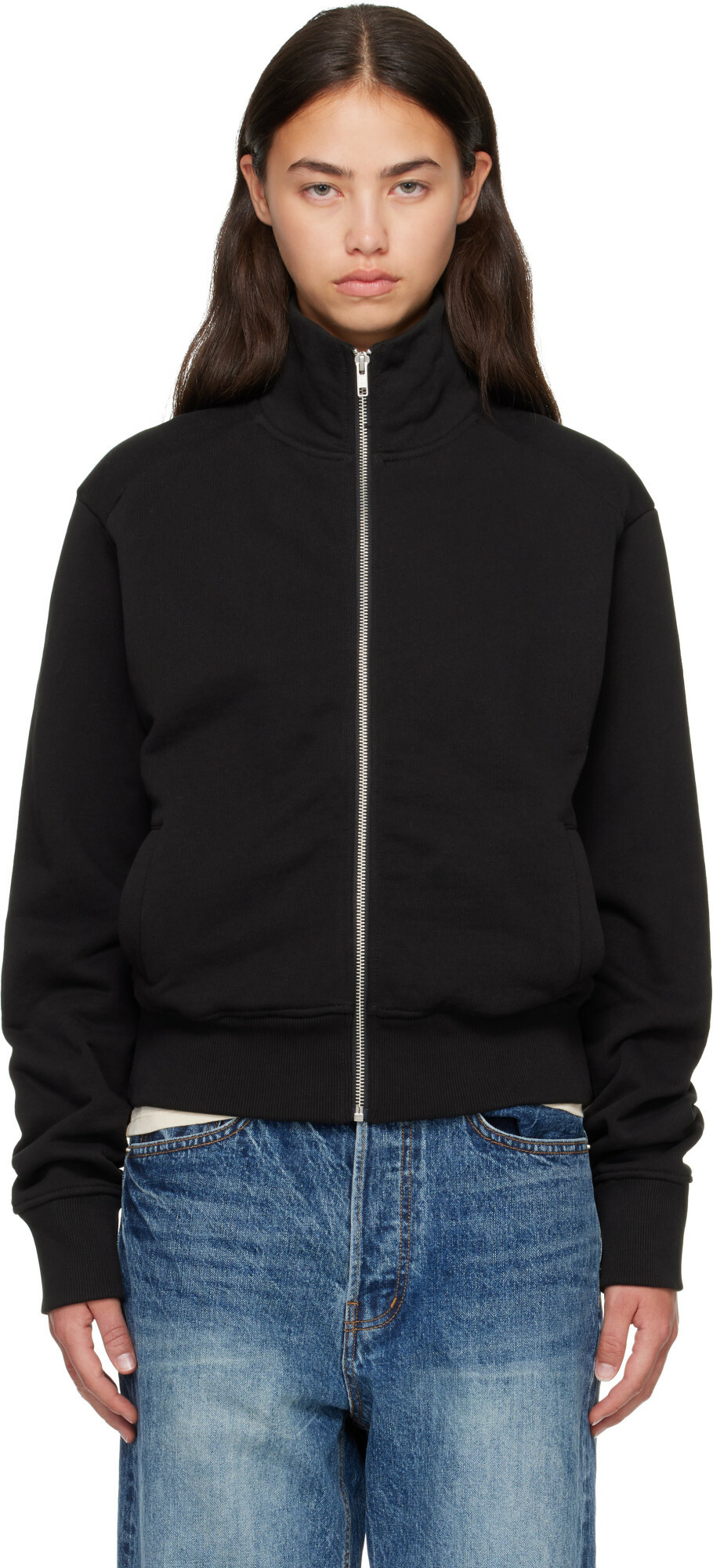 Entire Studios Black Standard Track Jacket