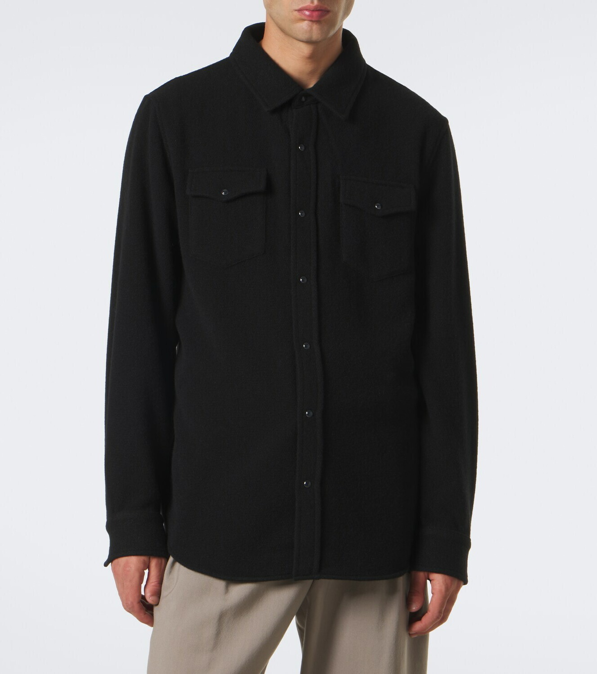God's True Cashmere Cashmere shirt with spinels