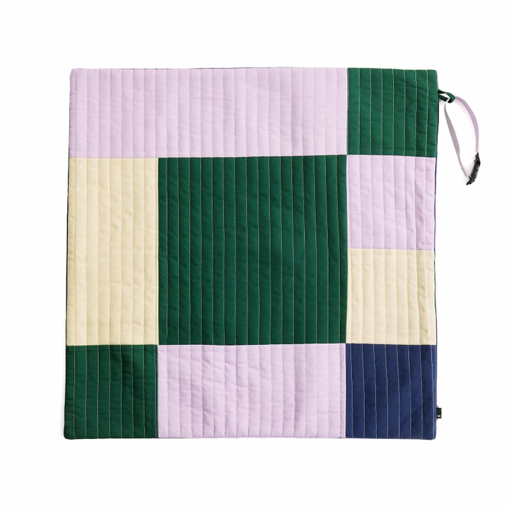 Photo: HAY Dog Travel Blanket - 80x80cm in Lavender/Green/Blue 