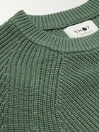 NN07 - Jacobo 6470 Ribbed Cotton Sweater - Green