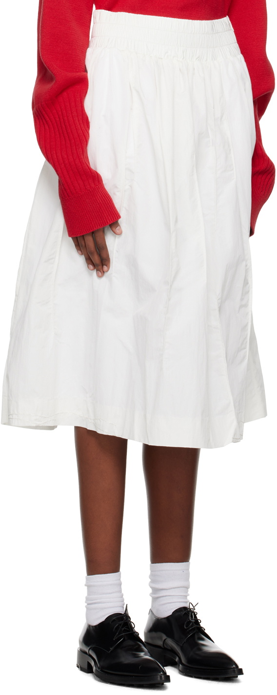 ADER error Off-White Wrinkled Midi Skirt