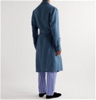 Paul Stuart - Piped Linen Robe - Blue