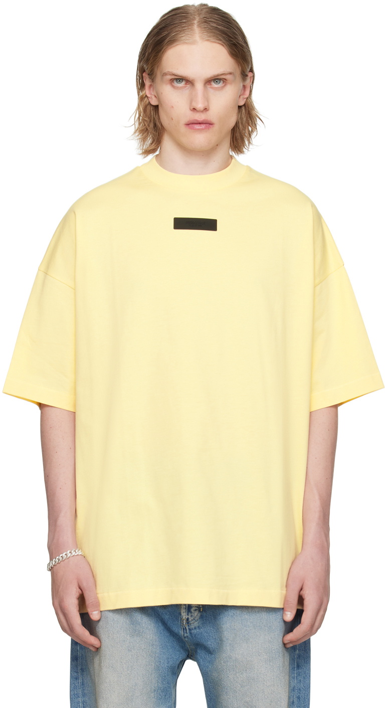 Fear of God ESSENTIALS Yellow Crewneck T-Shirt Fear Of God