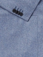 Caruso - Wool and Cashmere-Blend Flannel Suit Jacket - Blue