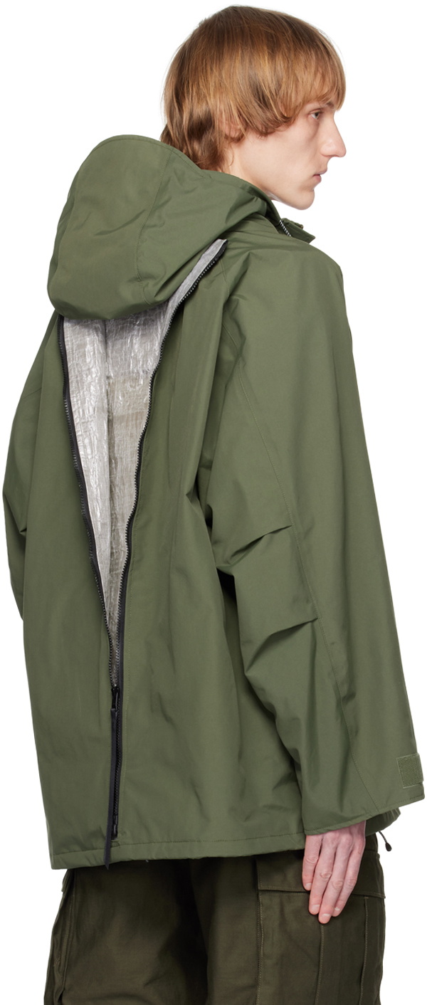 meanswhile Green Fatigue Overwrap Coat