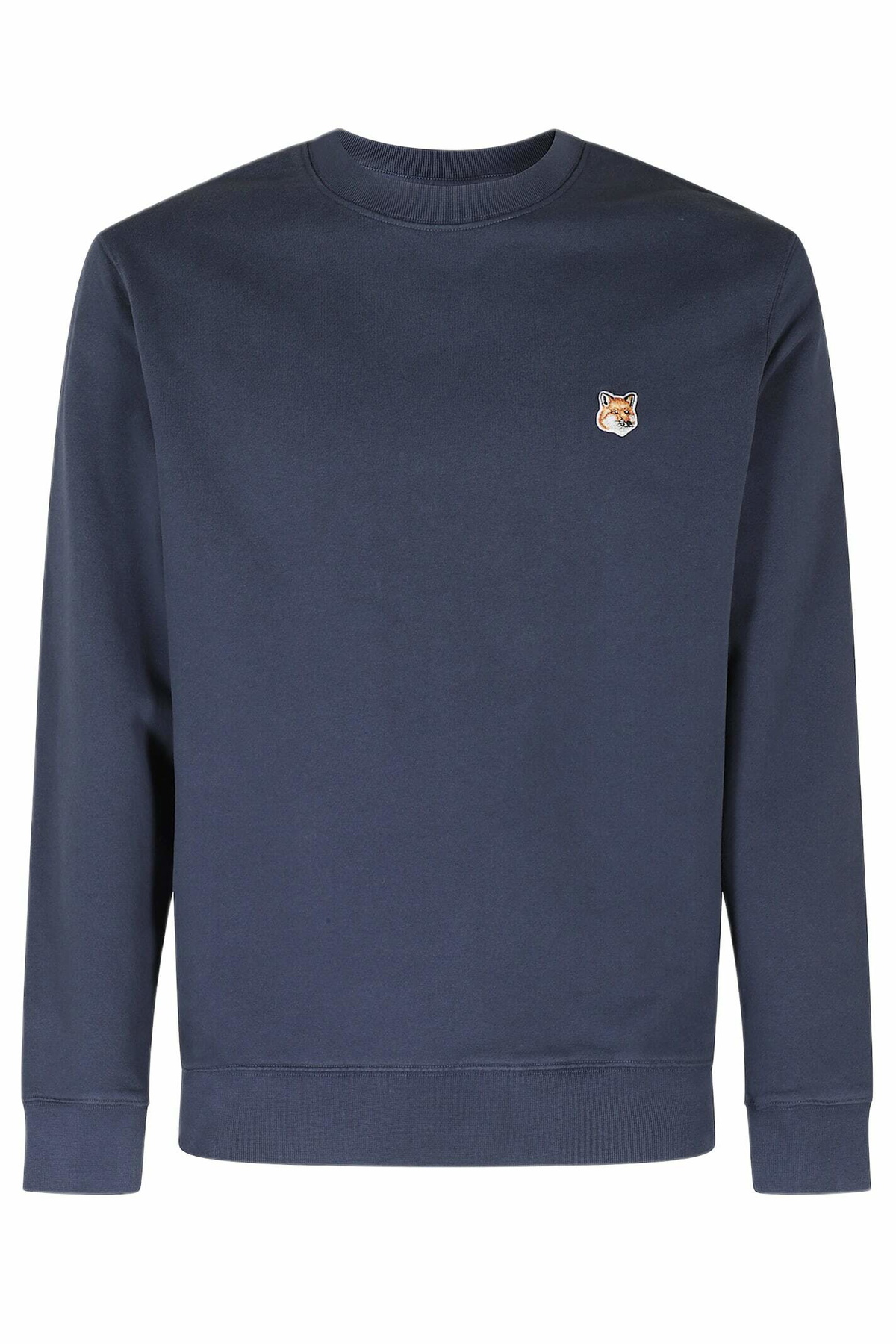 Maison Kitsuné College Print Fox Sweatshirt Khaki Maison Kitsune