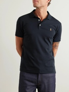 Polo Ralph Lauren - Slim-Fit Logo-Embroidered Pima Cotton Polo Shirt - Black