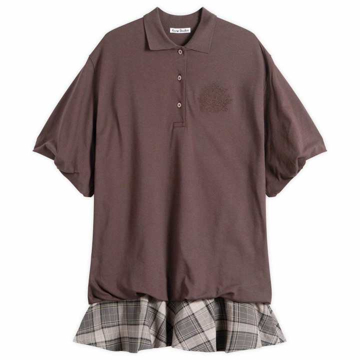 Photo: Acne Studios Women's Eteddy Mini Dress in Dark Brown