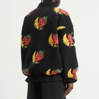 The North Face Men's x Sky High Farm Sherpa Fleece 1/2 Zip in Tnf Black/Strawberry Moon Print
