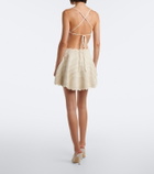 Retrofête Aisola cotton-blend crochet minidress