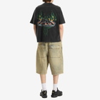 God Made Men's Path To Heaven T-Shirt in Washed Black