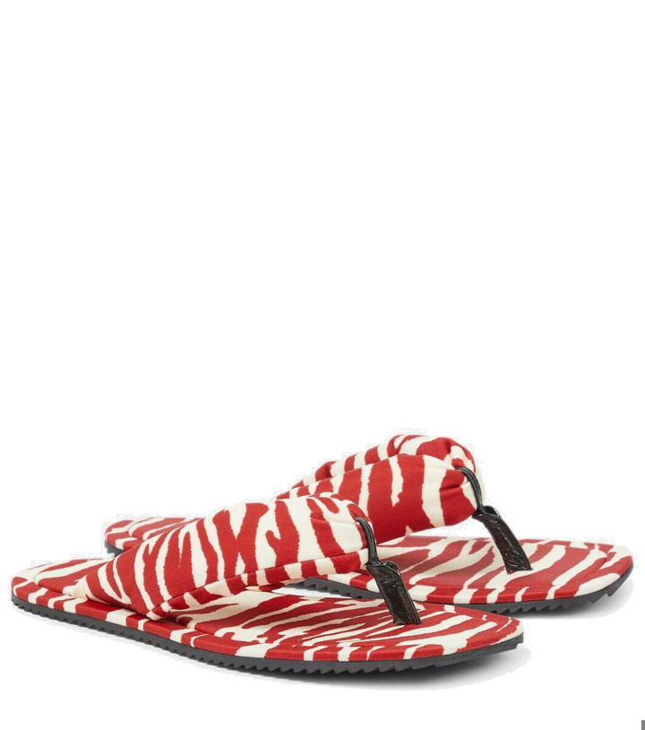 Photo: The Attico Indie zebra-print thong sandals