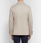 Ermenegildo Zegna - Beige Silk and Linen-Blend Blazer - Men - Beige