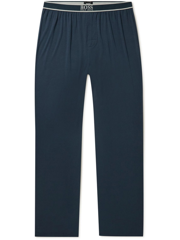 Photo: Hugo Boss - Stretch-Modal Jersey Pyjama Trousers - Blue