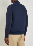 PS Paul Smith Mixed Media Quilted Shell and Jersey Jacket Navy