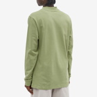 Nike Men's Life Mock Neck T-Shirt in Oil Green/White