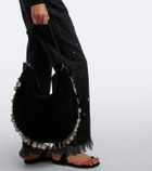 Isabel Marant Oskan Soft Medium suede crossbody bag
