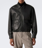Saint Laurent Leather blouson jacket