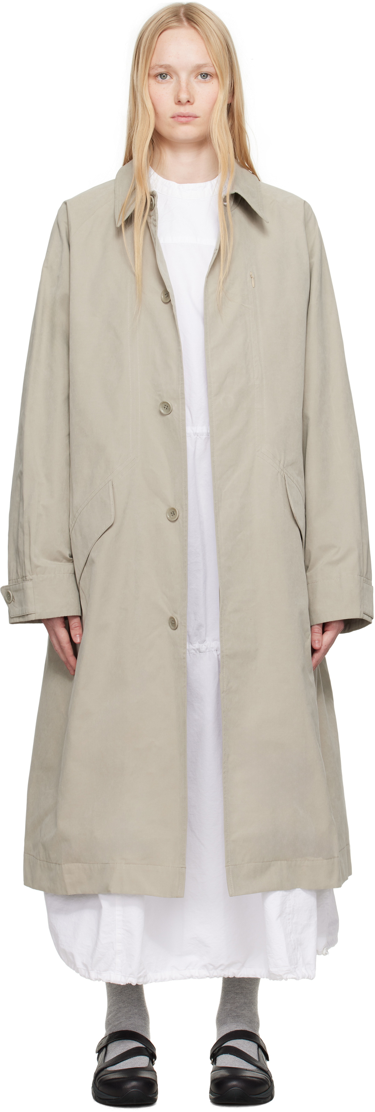 YMC Khaki Tyrell Trench Coat