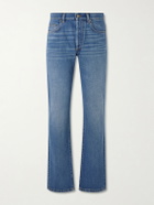 Versace - Straight-Leg Logo-Appliquéd Jeans - Blue