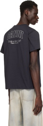 GANNI Black Relaxed Rhinestone T-shirt