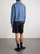 Auralee - Cotton Half-Zip Sweatshirt - Blue