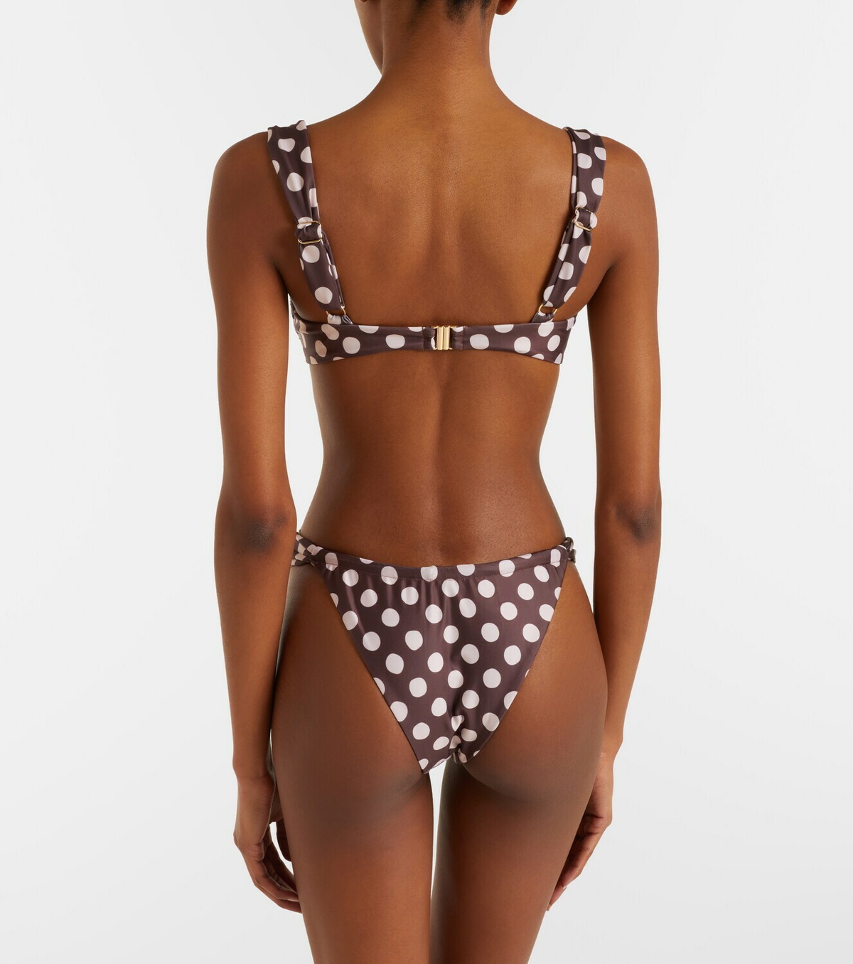 Faithfull Andez gathered polka-dot bikini bottoms
