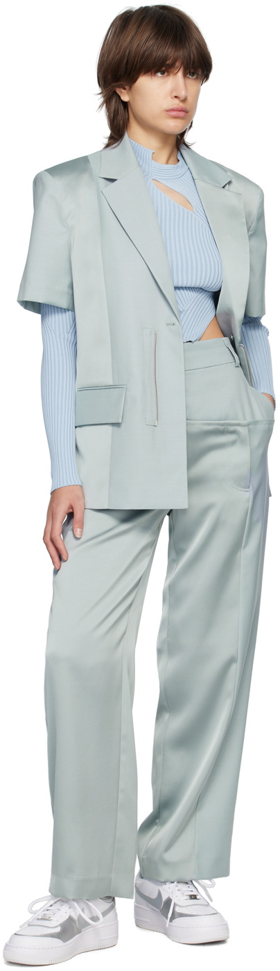 Feng Chen Wang Gray Paneled Trousers