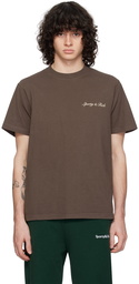 Sporty & Rich Brown Syracuse T-Shirt