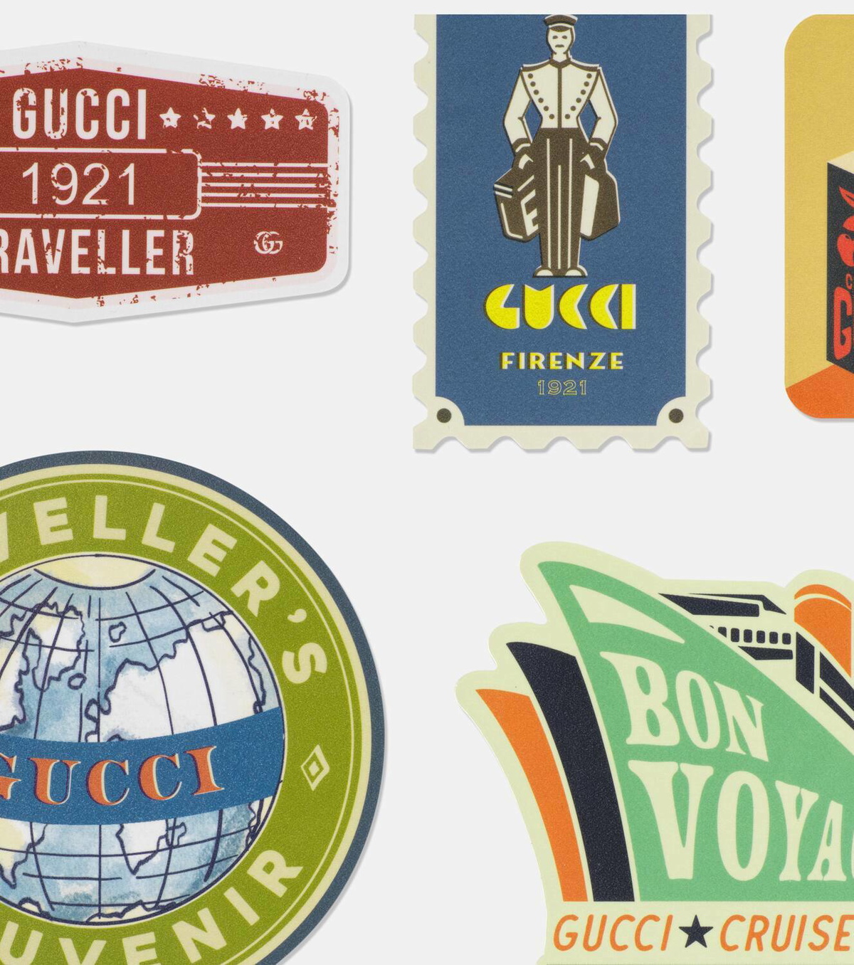 Gucci Gucci Traveller set of 10 luggage stickers Gucci