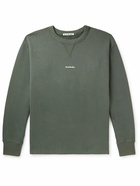 Acne Studios - Logo-Print Cotton-Jersey Sweatshirt - Green