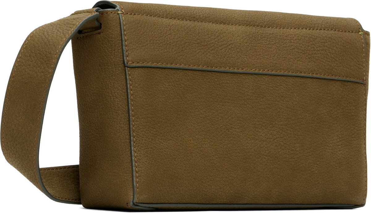 Paul Smith Khaki Flap Over Crossbody Bag
